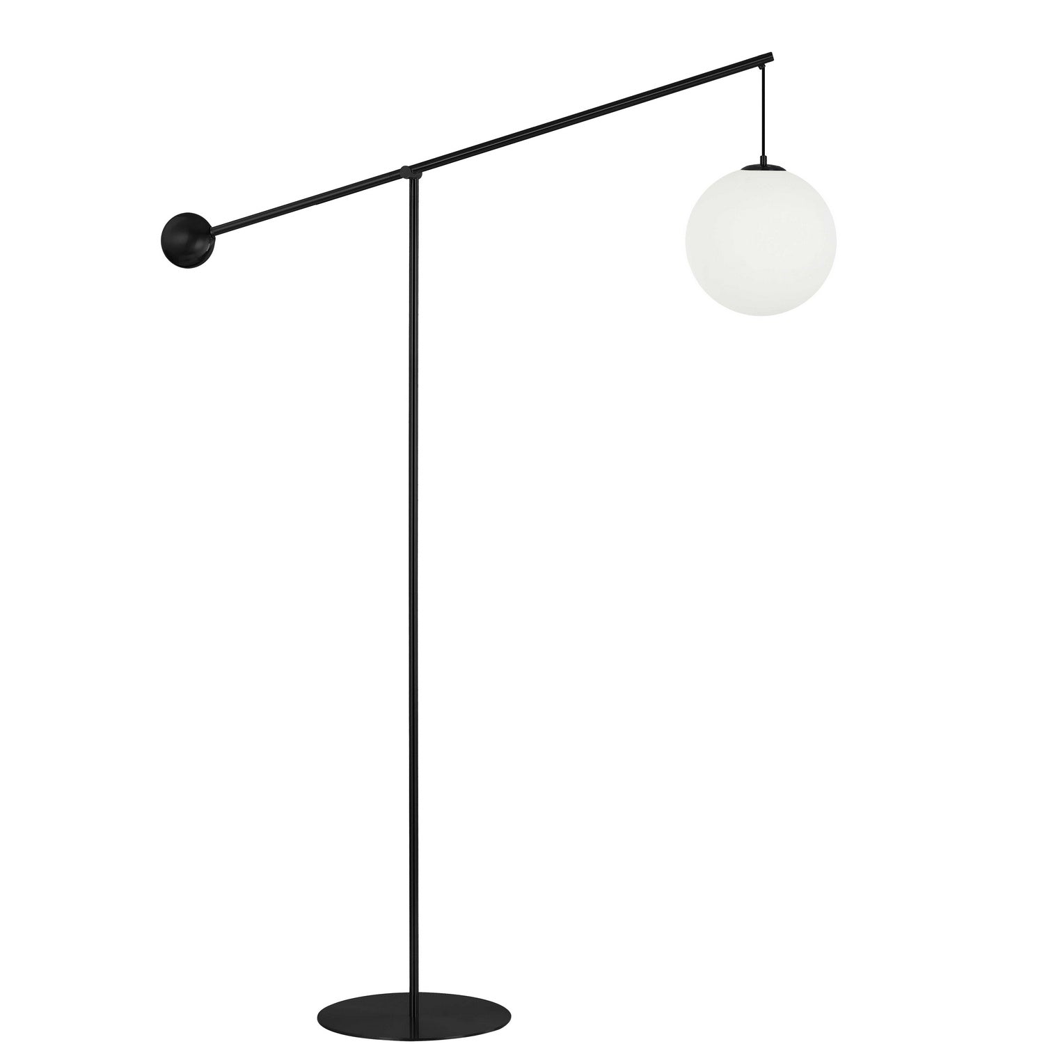 Dainolite Ltd - HOL-1061F-MB - One Light Floor Lamp - Holly - Matte Black