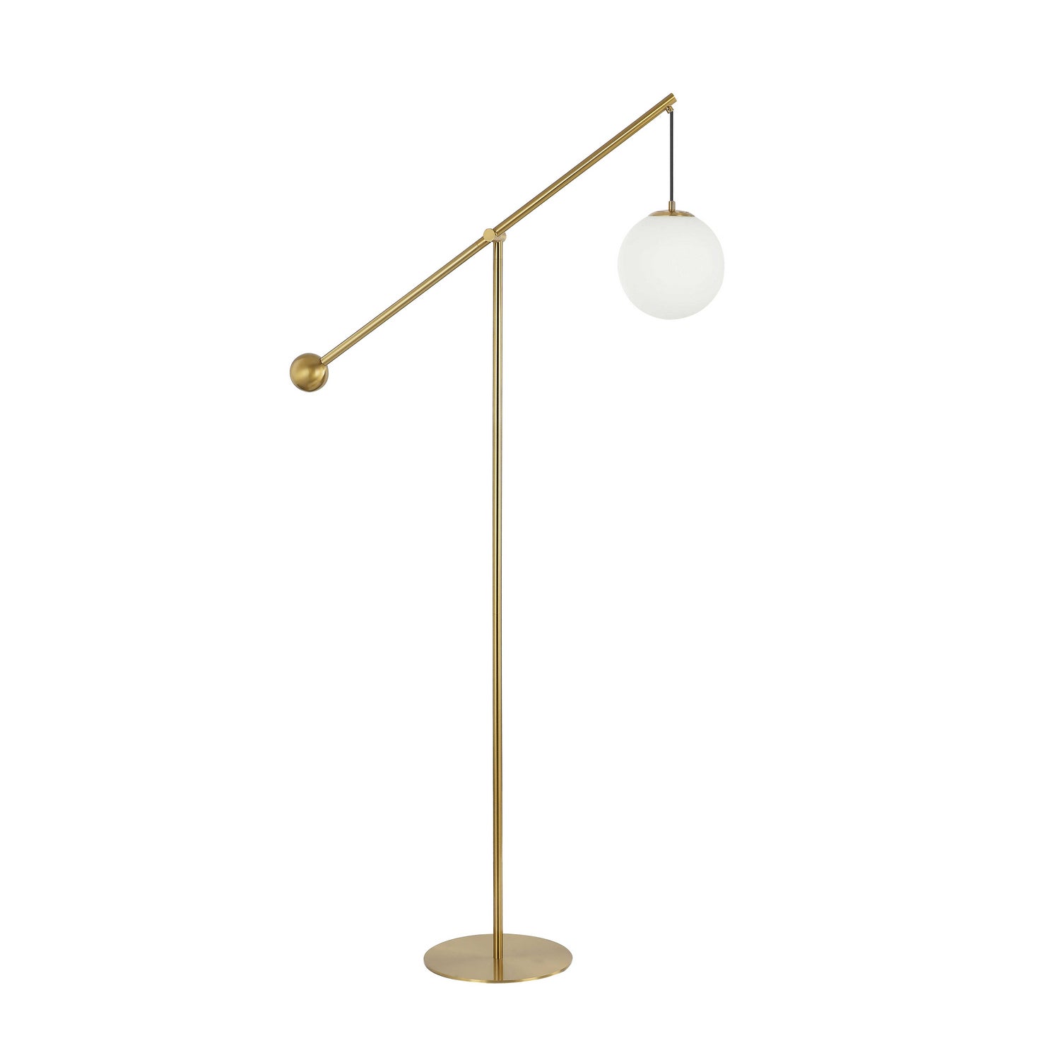 Dainolite Ltd - HOL-661F-AGB - One Light Floor Lamp - Holly - Aged Brass