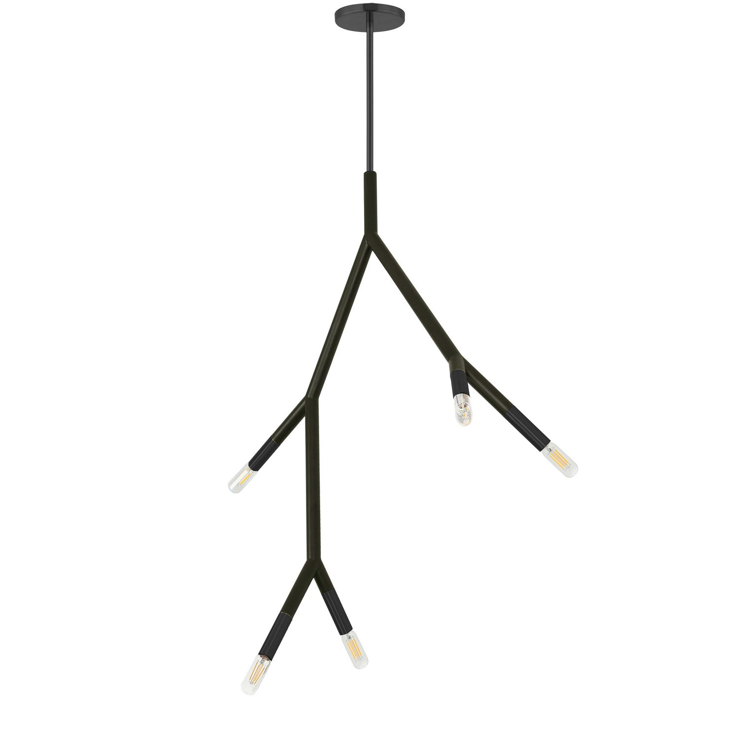 Dainolite Ltd - MOR-125P-MB - Five Light Pendant - Morgan - Matte Black