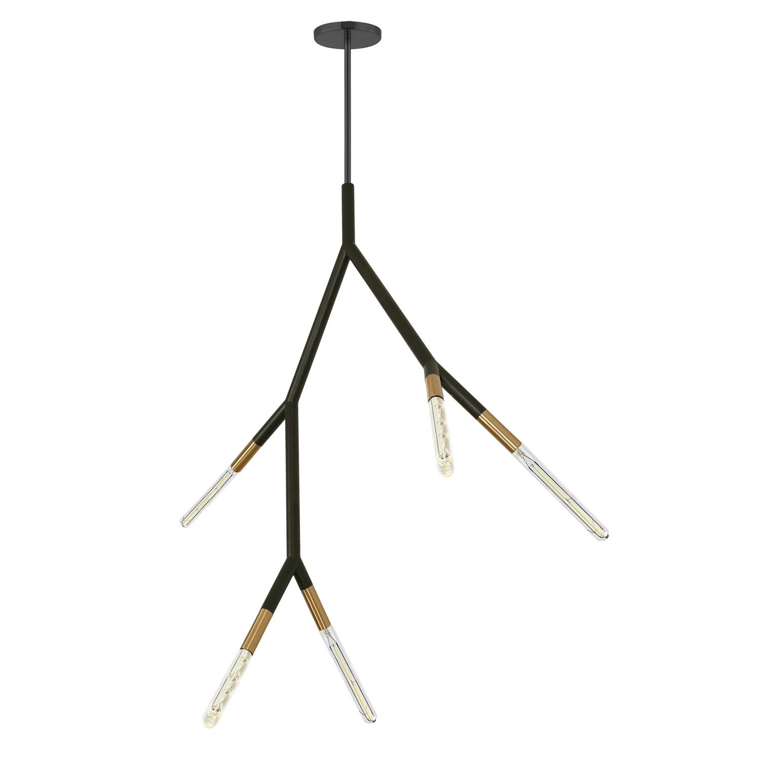 Dainolite Ltd - MOR-125P-MB-AGB - Five Light Pendant - Morgan - Matte Black