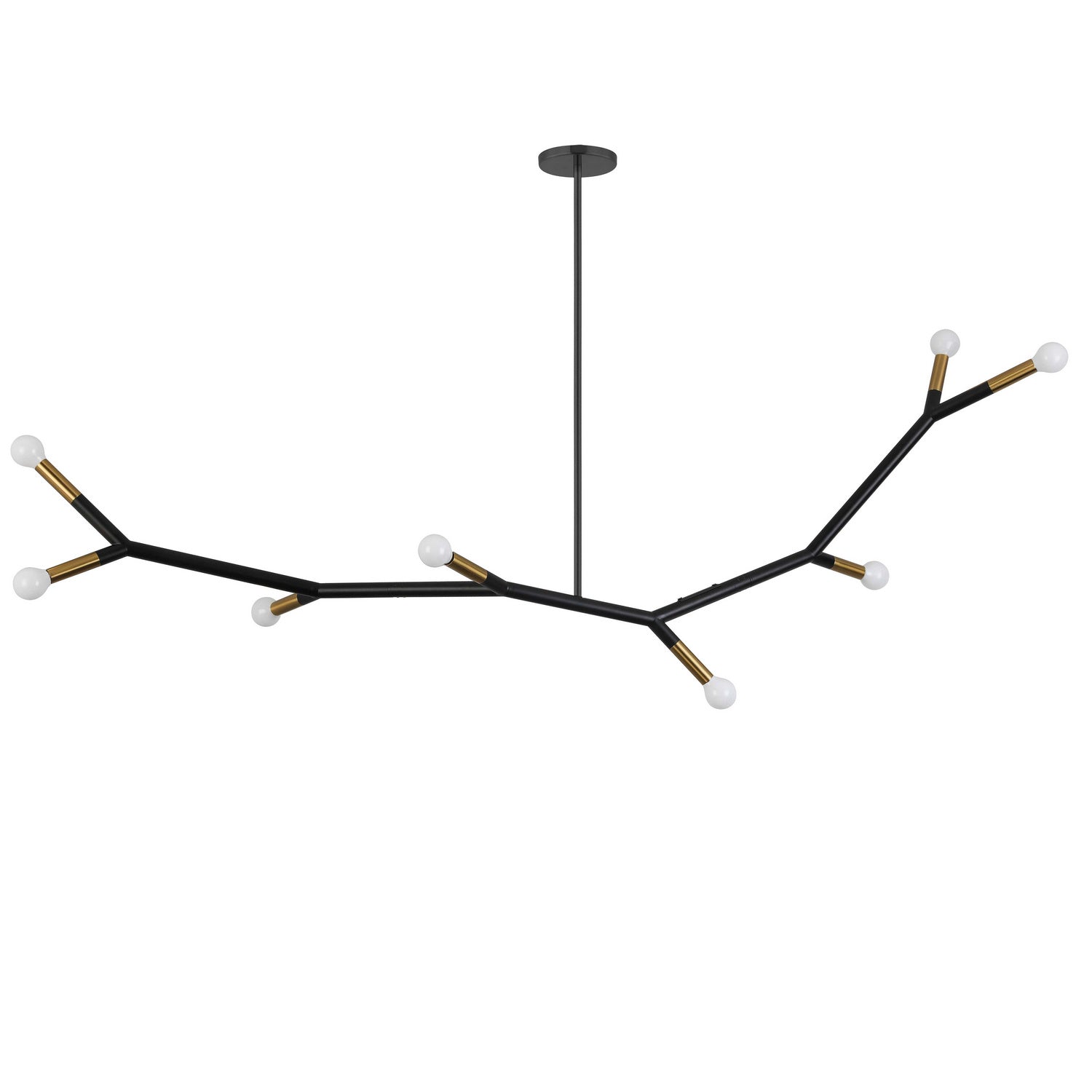 Dainolite Ltd - MOR-608HP-MB-AGB - Eight Light Pendant - Morgan - Matte Black