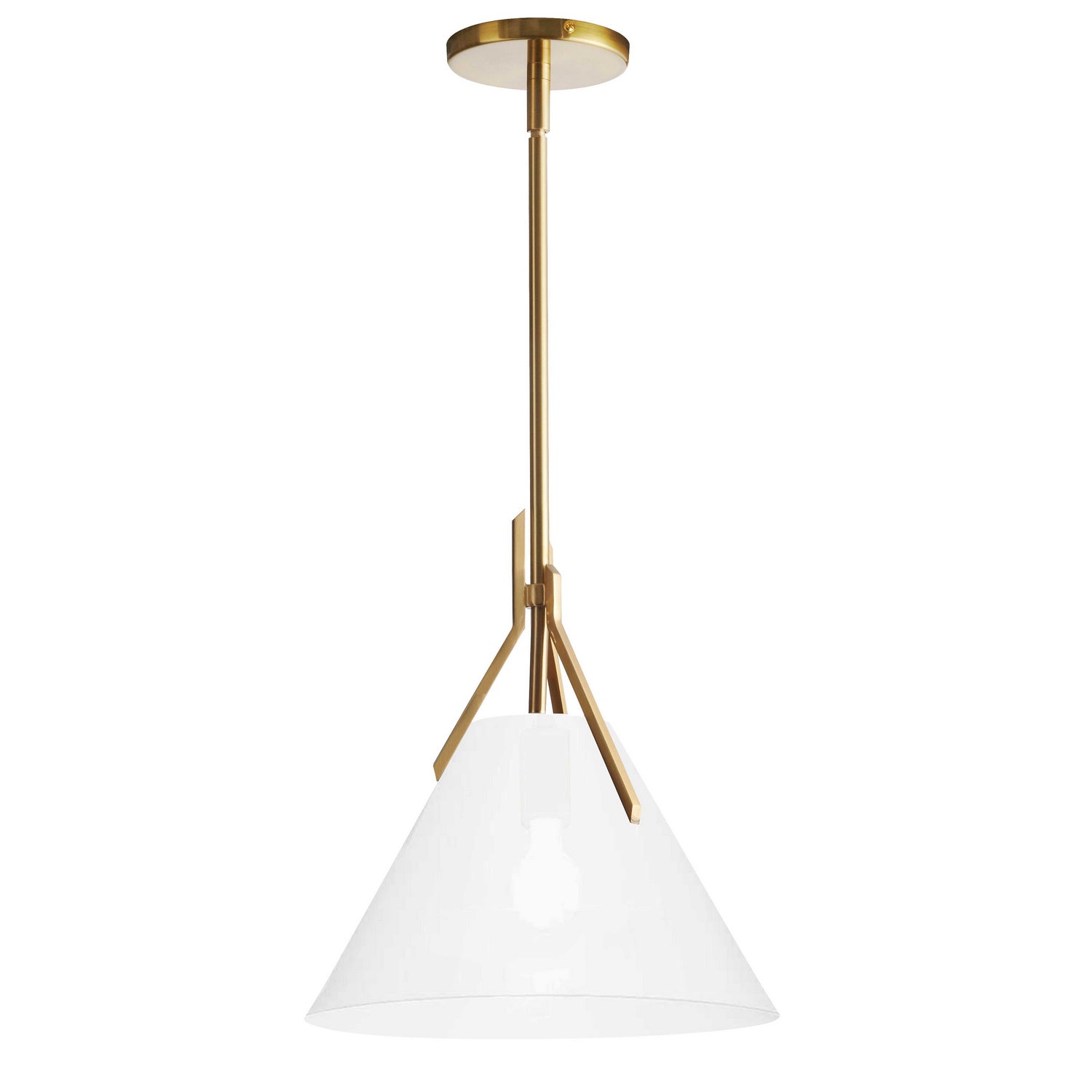 Dainolite Ltd - NIC-101P-AGB - One Light Pendant - Nicole - Aged Brass