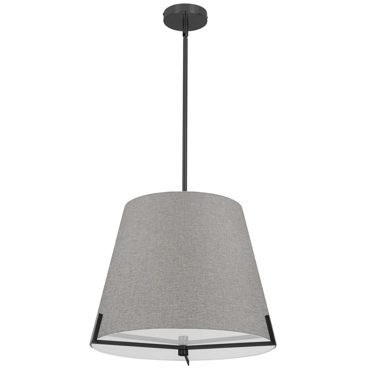 Dainolite Ltd - PST-184P-MB-GRY - Four Light Pendant - Preston - Grey