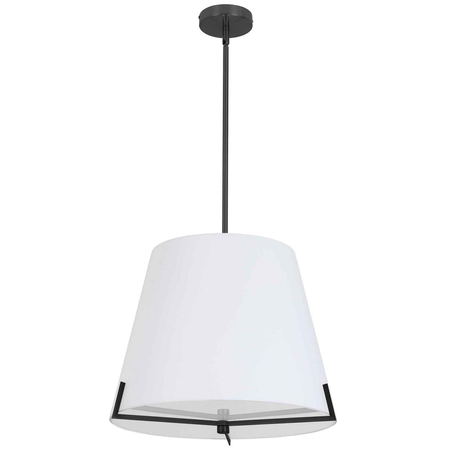 Dainolite Ltd - PST-184P-MB-WH - Four Light Pendant - Preston - White