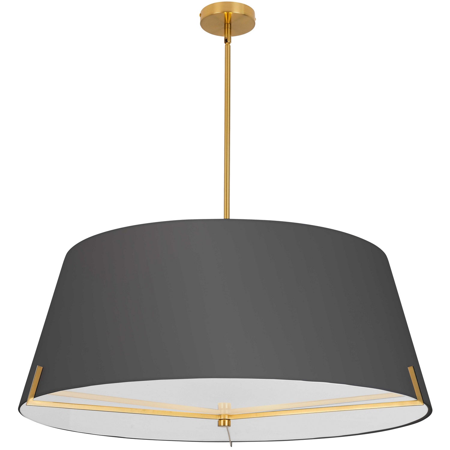 Dainolite Ltd - PST-324P-AGB-BK - Four Light Pendant - Preston - Black