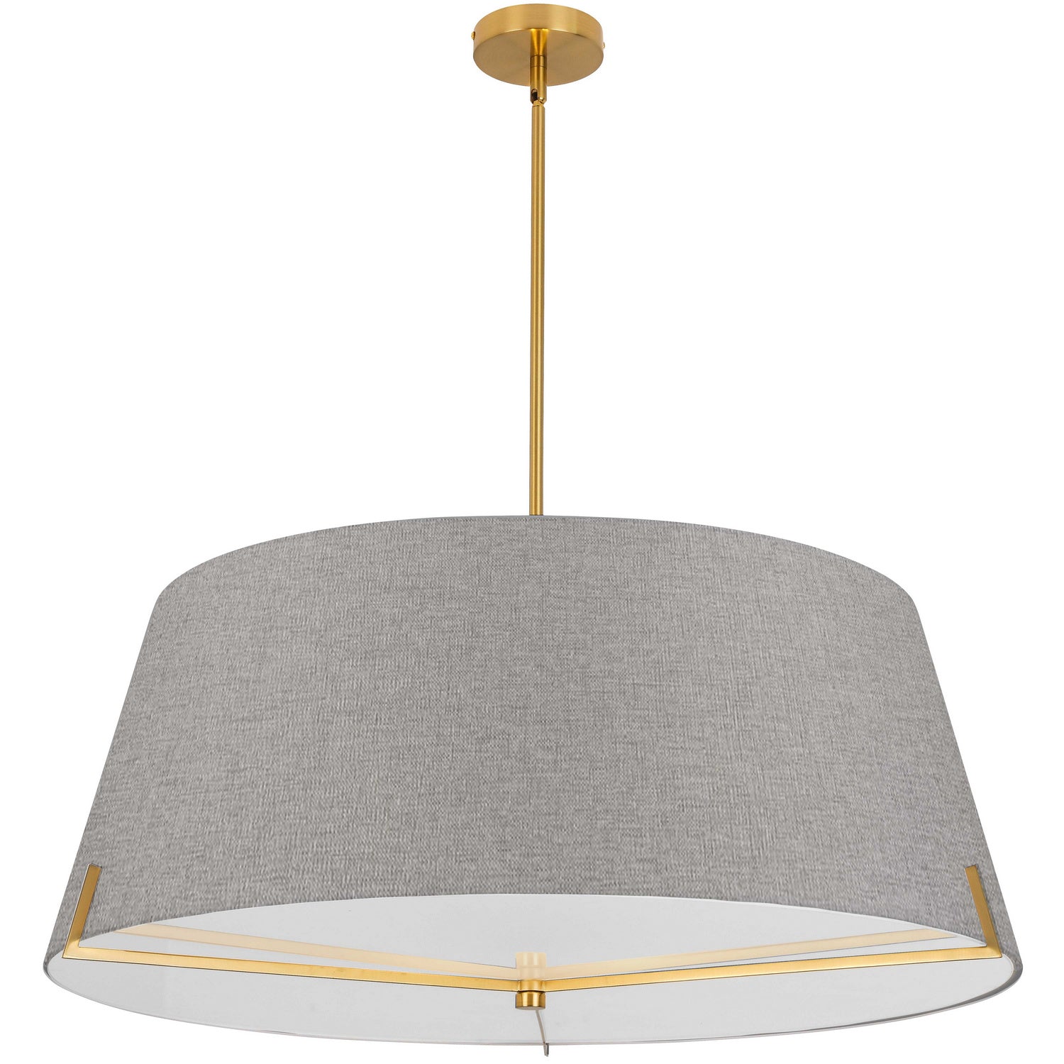 Dainolite Ltd - PST-324P-AGB-GRY - Four Light Pendant - Preston - Grey