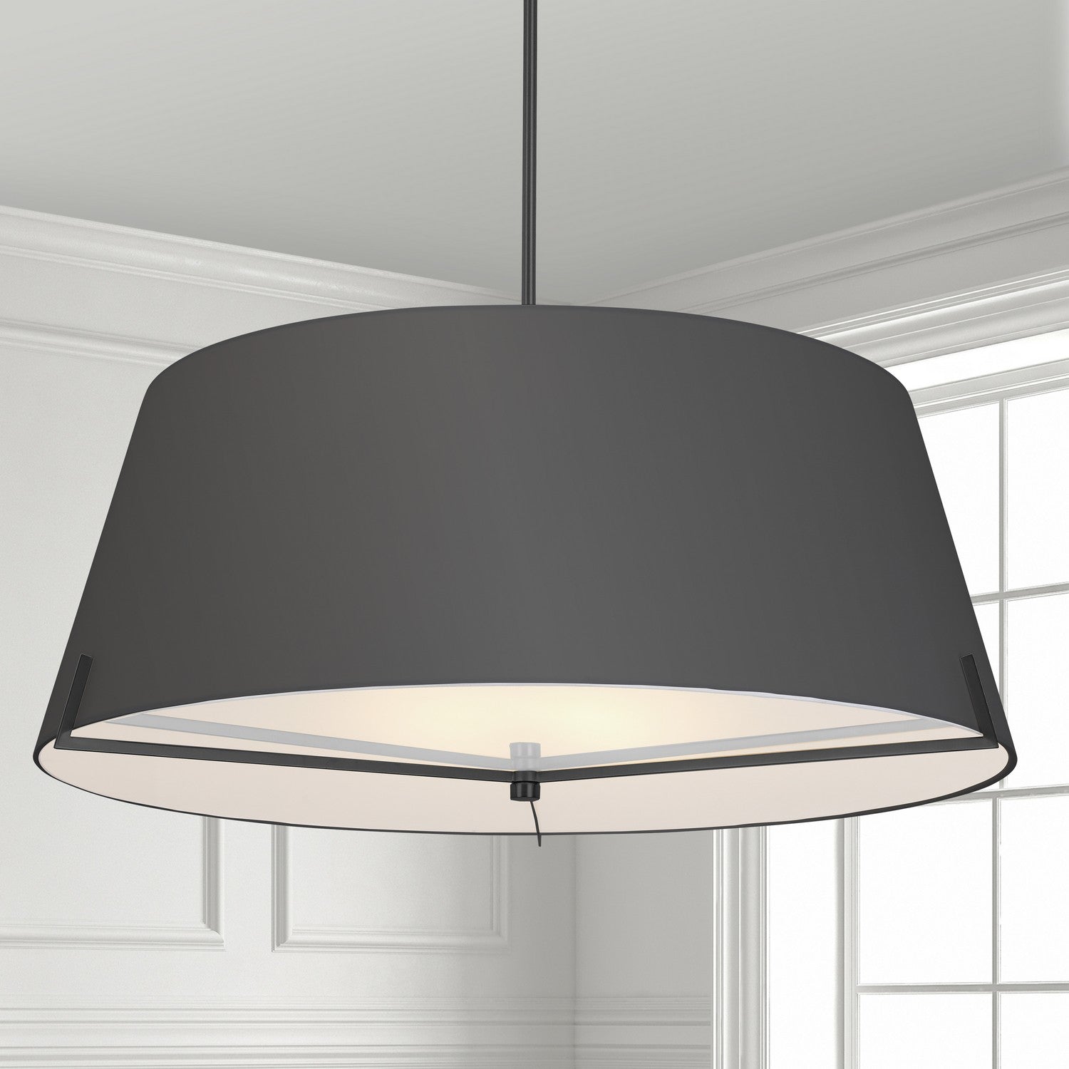 Dainolite Ltd - PST-324P-MB-BK - Four Light Pendant - Preston - Black