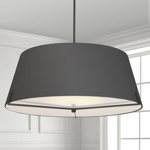 Dainolite Ltd - PST-324P-MB-BK - Four Light Pendant - Preston - Black