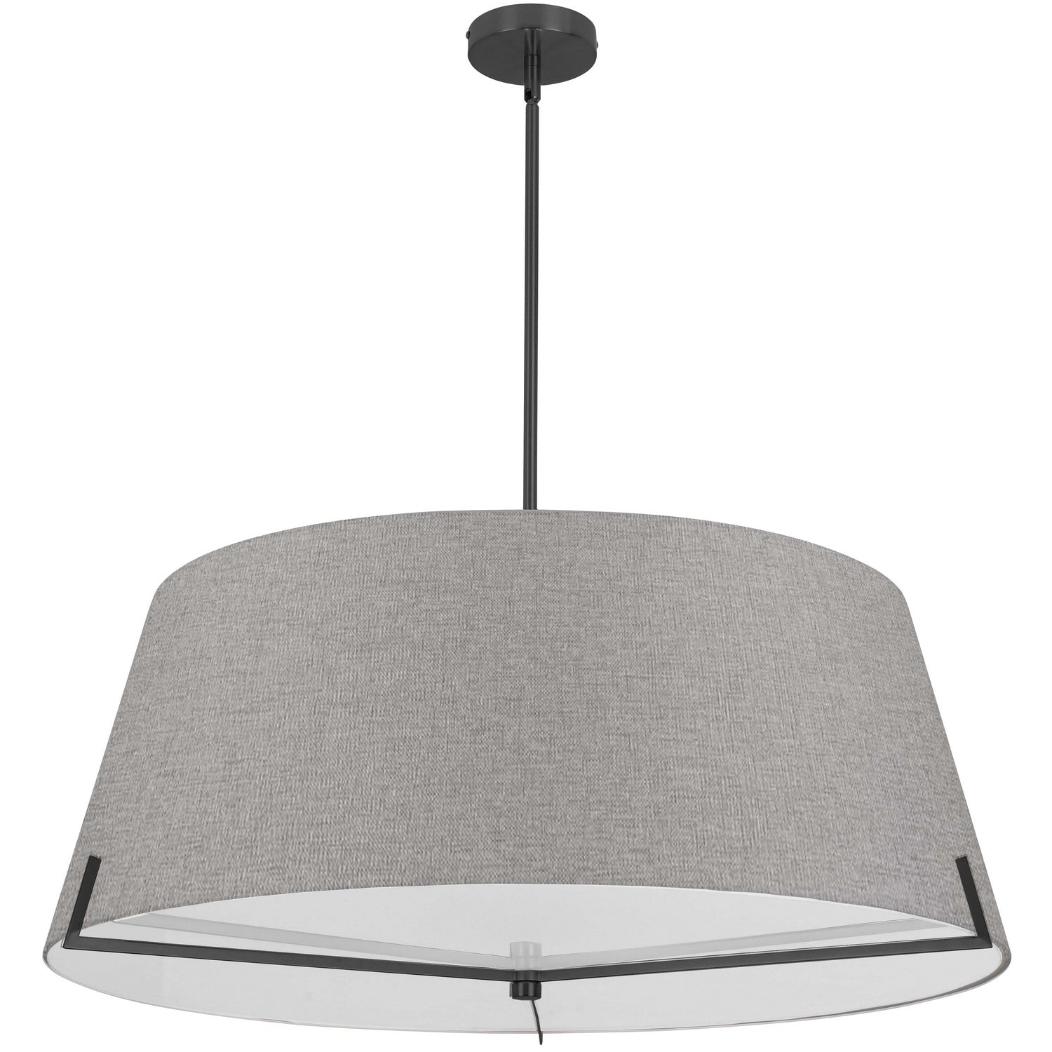 Dainolite Ltd - PST-324P-MB-GRY - Four Light Pendant - Preston - Grey