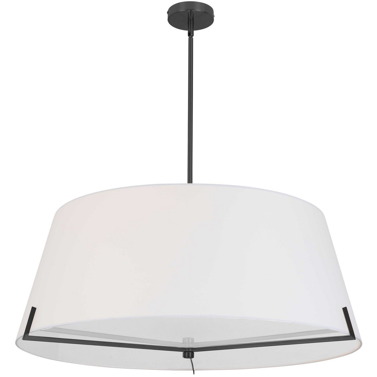 Dainolite Ltd - PST-324P-MB-WH - Four Light Pendant - Preston - White