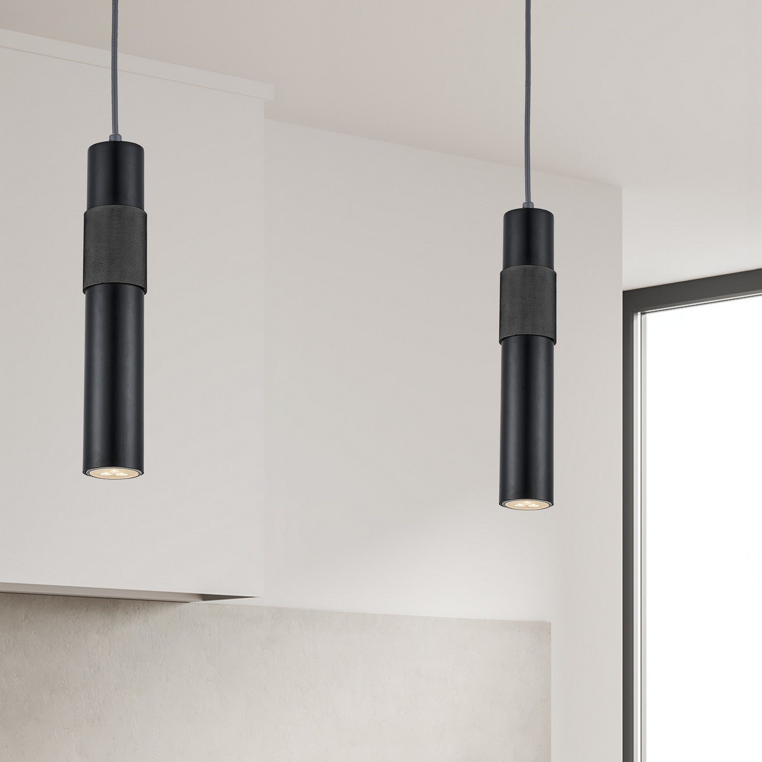 Dainolite Ltd - PSW-121P-MB - One Light Pendant - Passwell - Matte Black