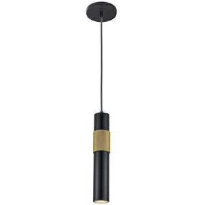 Dainolite Ltd - PSW-121P-MB-AGB - One Light Pendant - Passwell - Matte Black