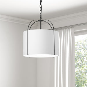 Dainolite Ltd - QCY-181P-BK-WH - One Light Pendant - Quincy - White