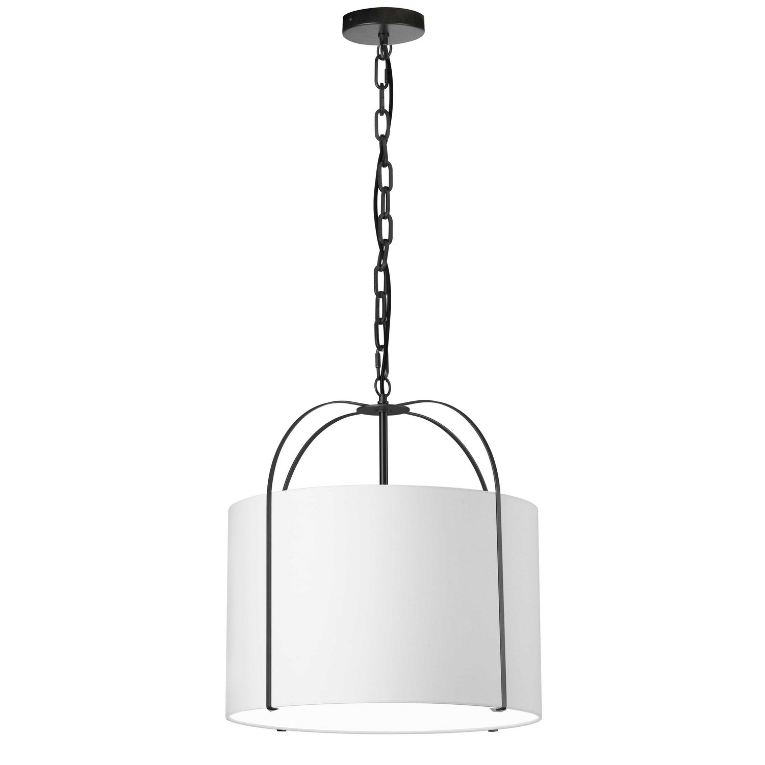 Dainolite Ltd - QCY-181P-BK-WH - One Light Pendant - Quincy - White