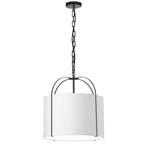 Dainolite Ltd - QCY-181P-BK-WH - One Light Pendant - Quincy - White