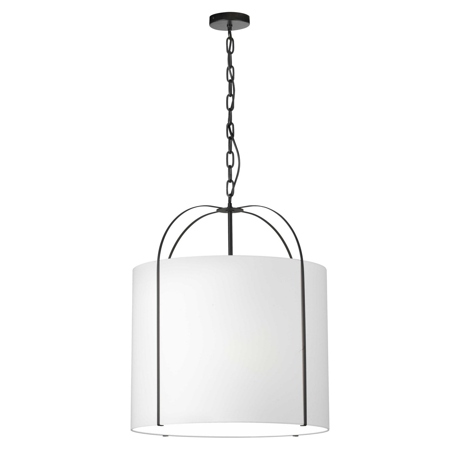 Dainolite Ltd - QCY-221P-BK-WH - Three Light Pendant - Quincy - White