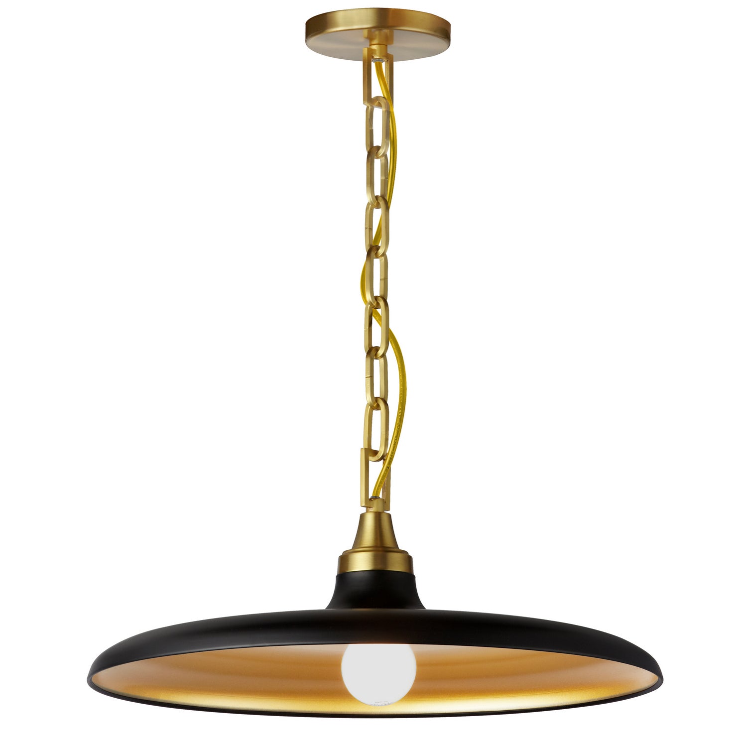 Dainolite Ltd - QTN-181P-MB-AGB - One Light Pendant - Quentin - Matte Black