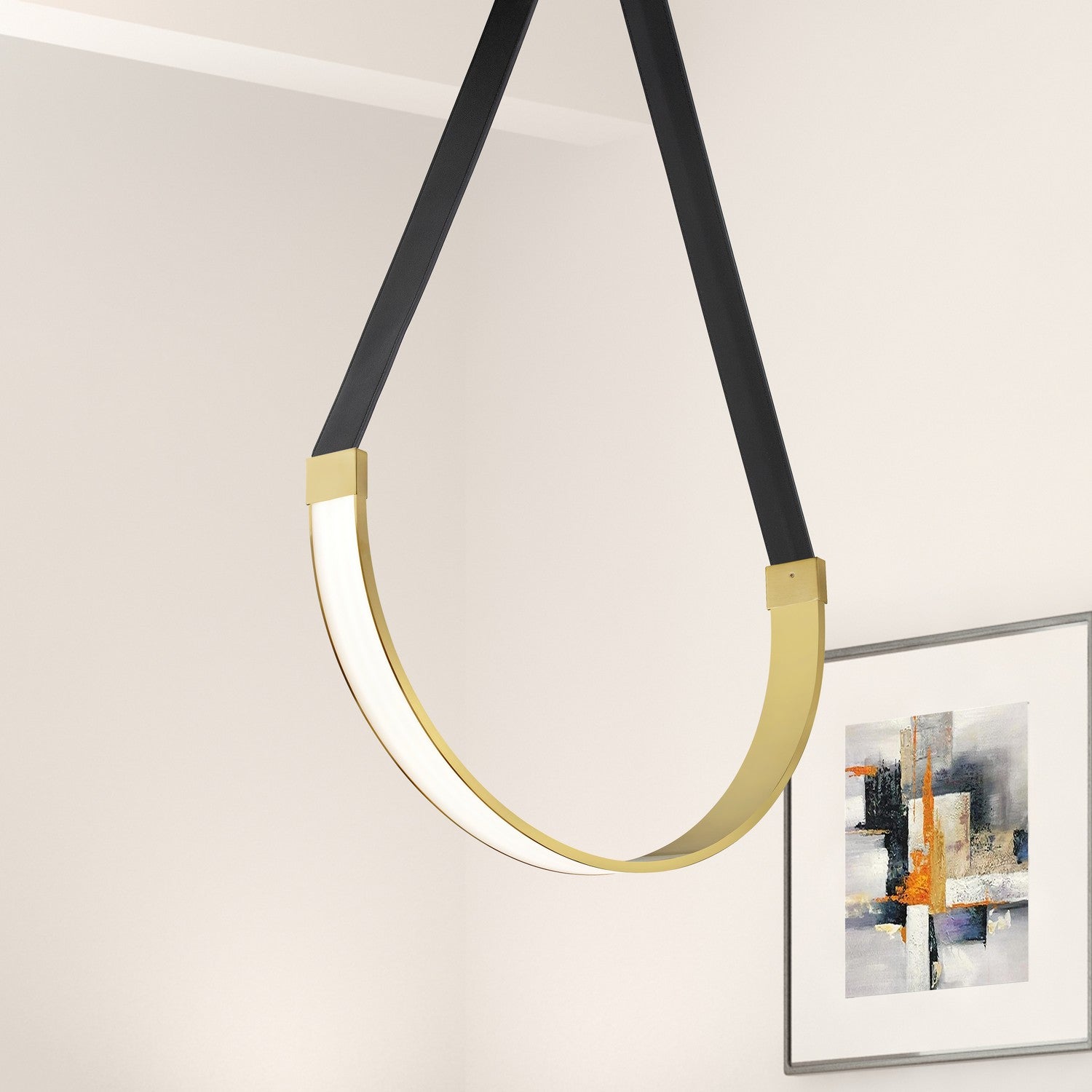 Dainolite Ltd - REG-241LEDP-AGB - LED Pendant - Regan - Aged Brass