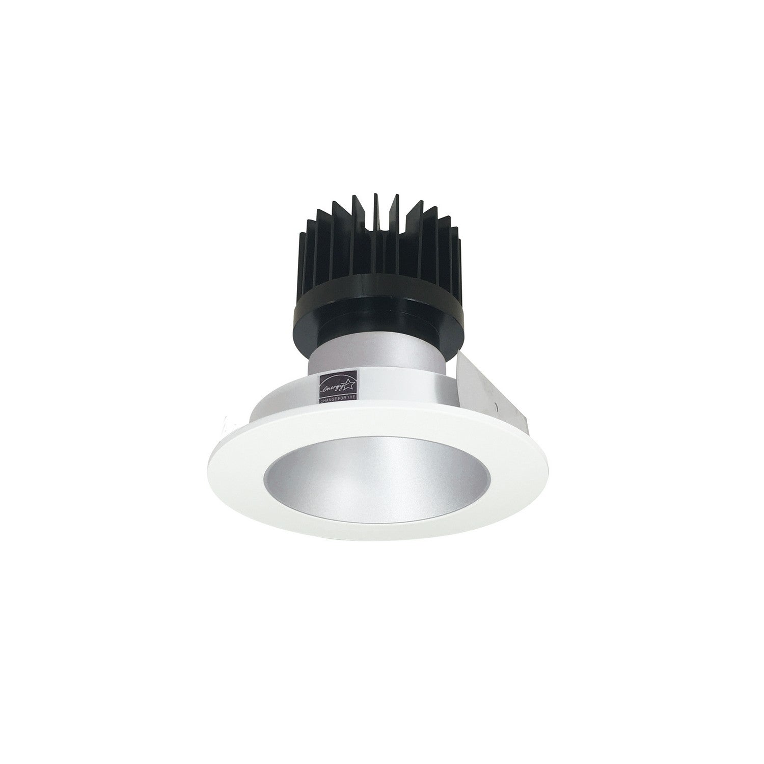 Nora Lighting - NIO-4RNDC27XHZMPW/HL - Reflector Non-Adjustable Trim - Rec Iolite - Haze Reflector / Matte Powder White Flange