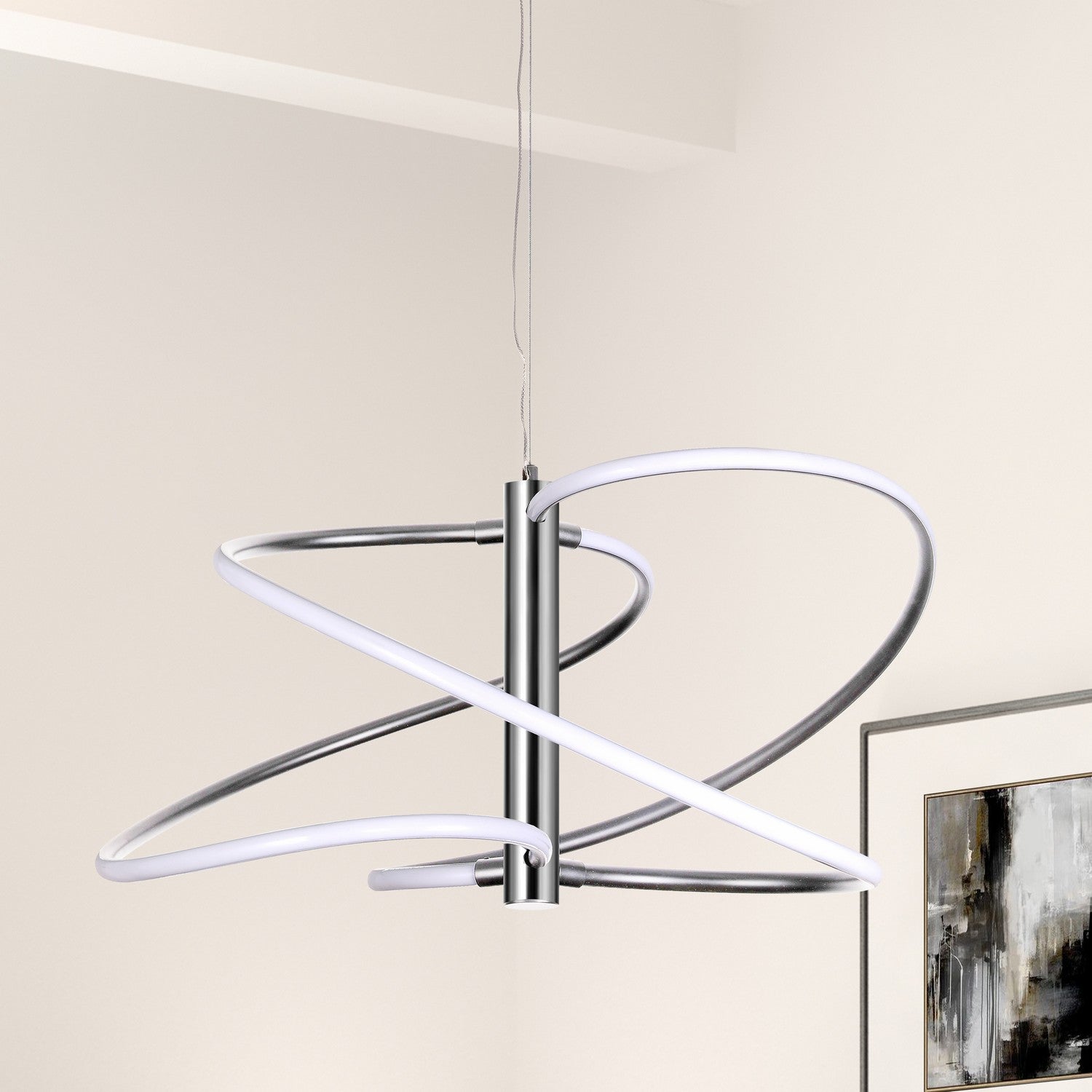 Dainolite Ltd - ROM-2433LEDP-PC - LED Pendant - Romy - Polished Chrome