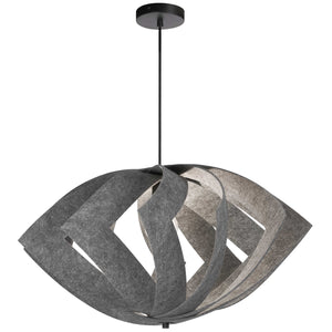 Dainolite Ltd - RTM-301P-MB-500 - One Light Pendant - Rotem - Grey