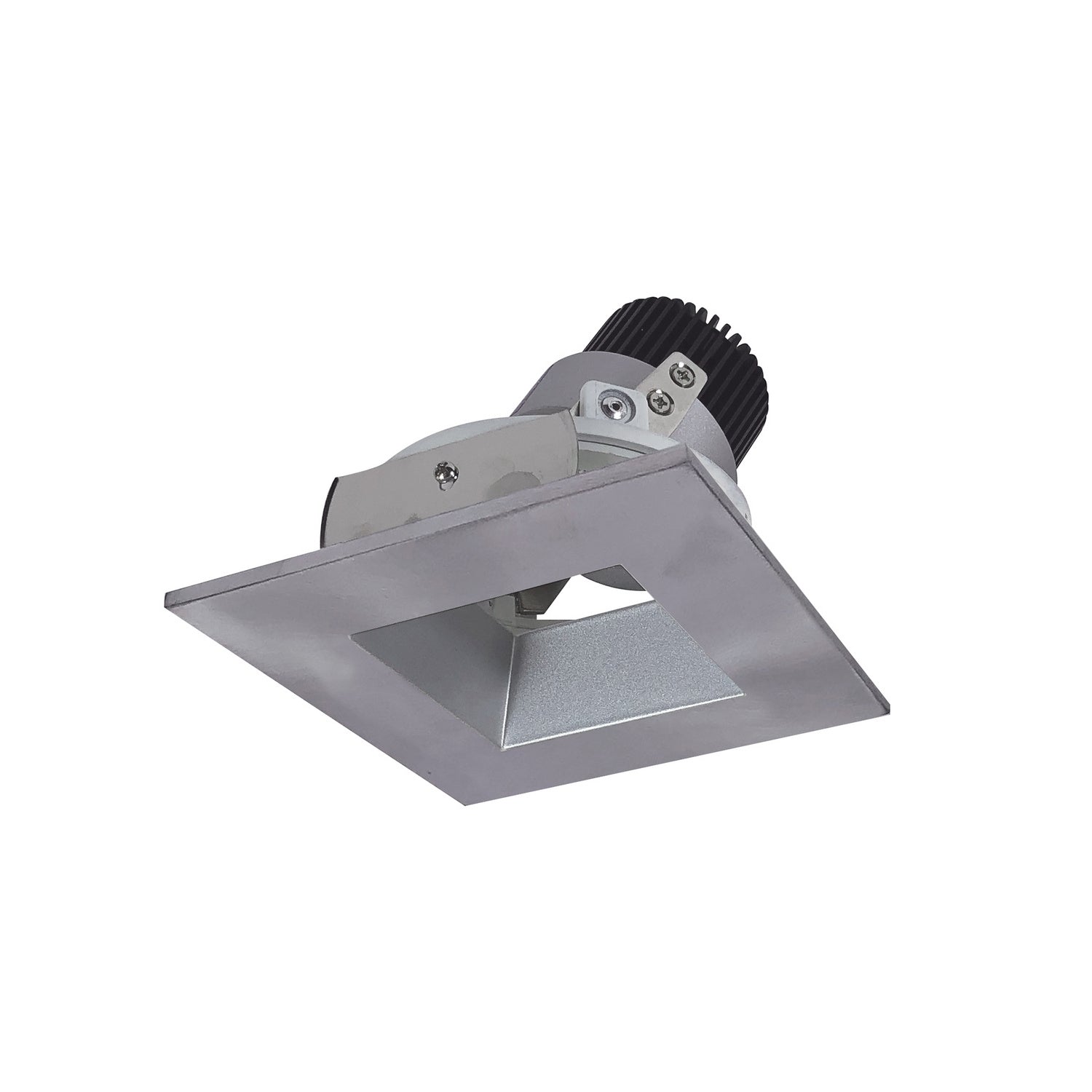 Nora Lighting - NIO-4SDSQ27XHN/10 - Adjustable Trim - Rec Iolite - Haze Reflector / Natural Metal Flange