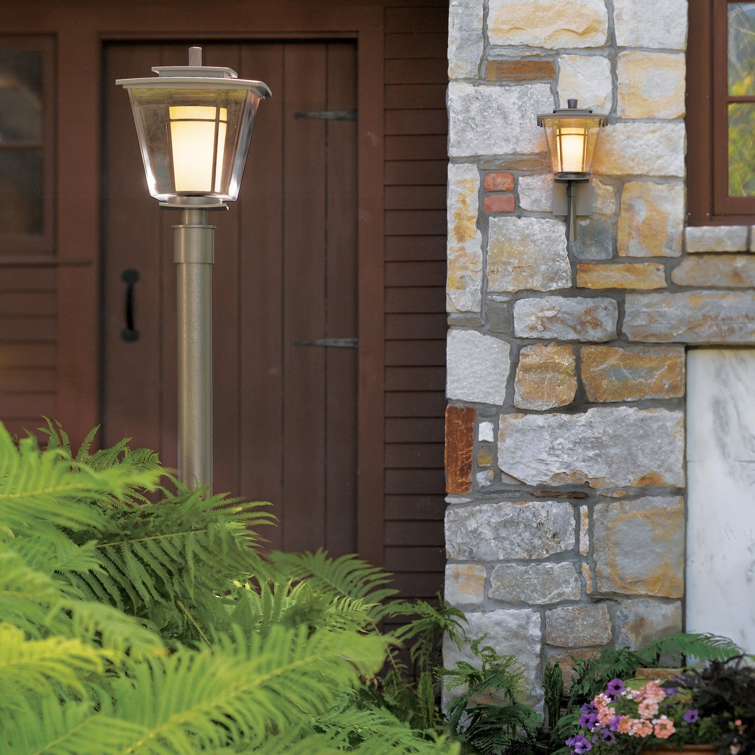 Hubbardton Forge - 344820-SKT-20-ZU0287 - One Light Outdoor Post Mount - Beacon Hall - Coastal Natural Iron