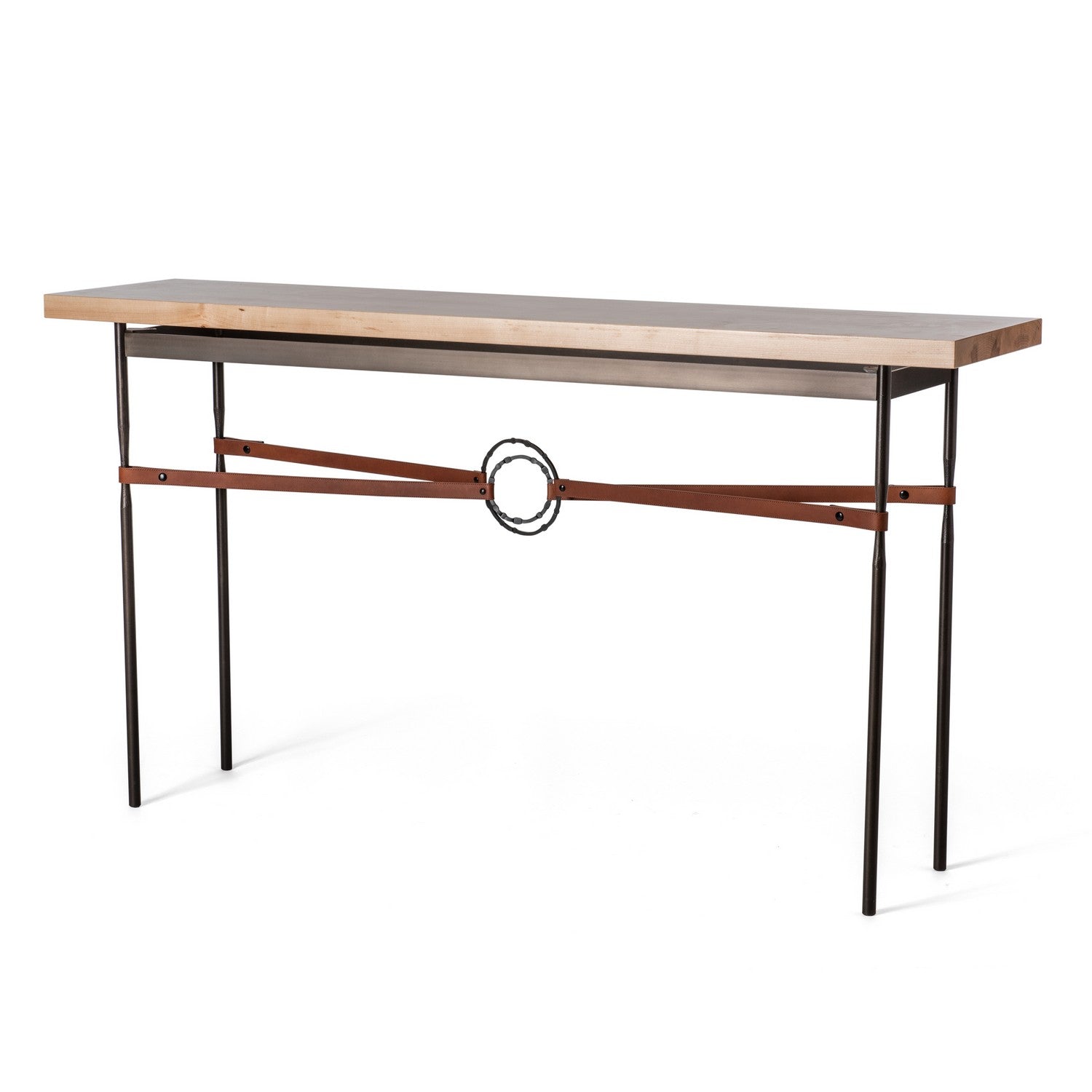 Hubbardton Forge - 750120-07-07-LC-M1 - Equus Wood Top Console Table - Equus - Dark Smoke