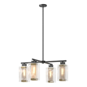 Hubbardton Forge - 364213-SKT-MULT-80-70-ZM0093 - Four Light Outdoor Pendant - Polaris - Coastal Black