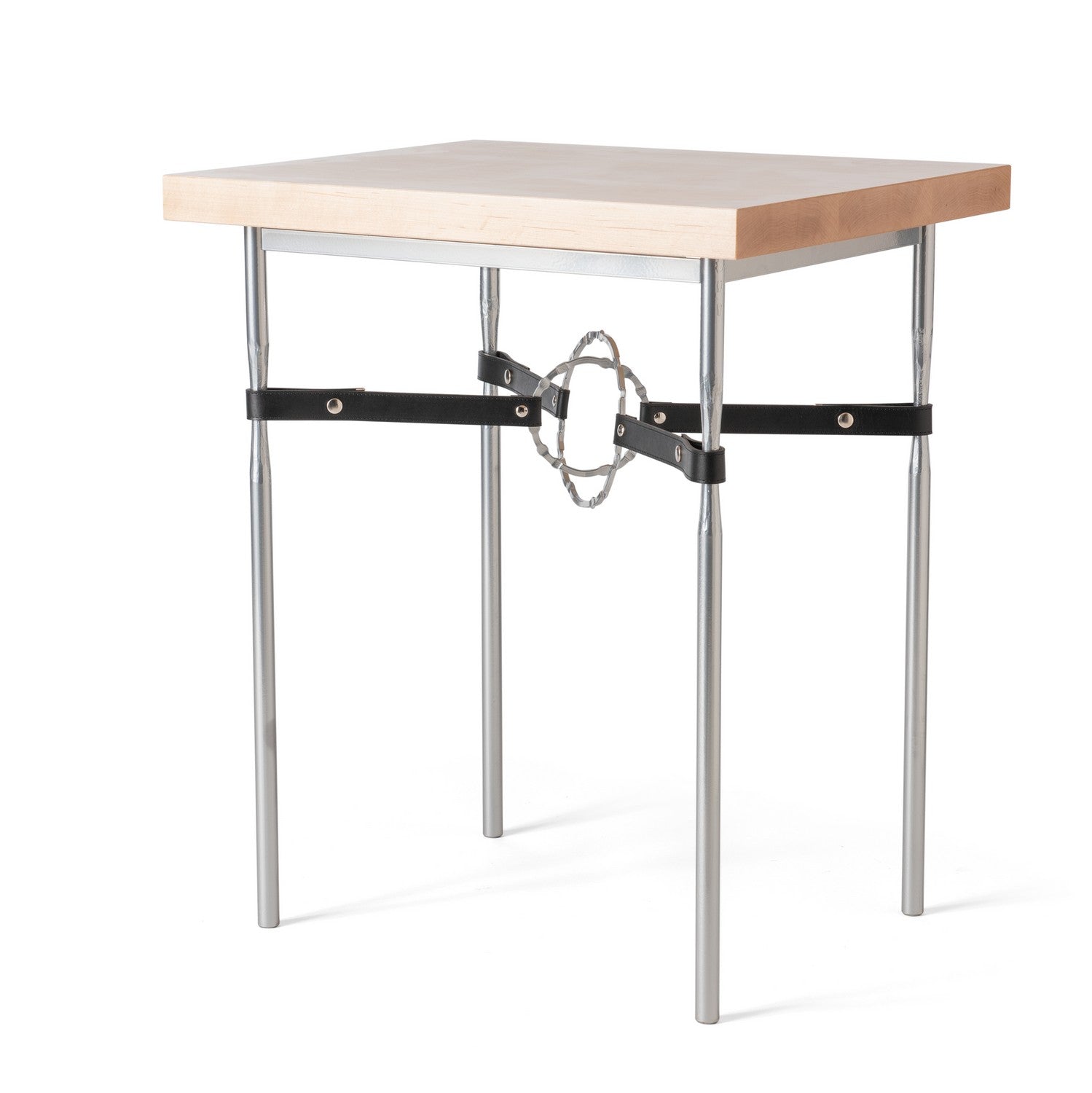 Hubbardton Forge - 750114-85-85-LK-M1 - Equus Wood Top Side Table - Equus - Sterling