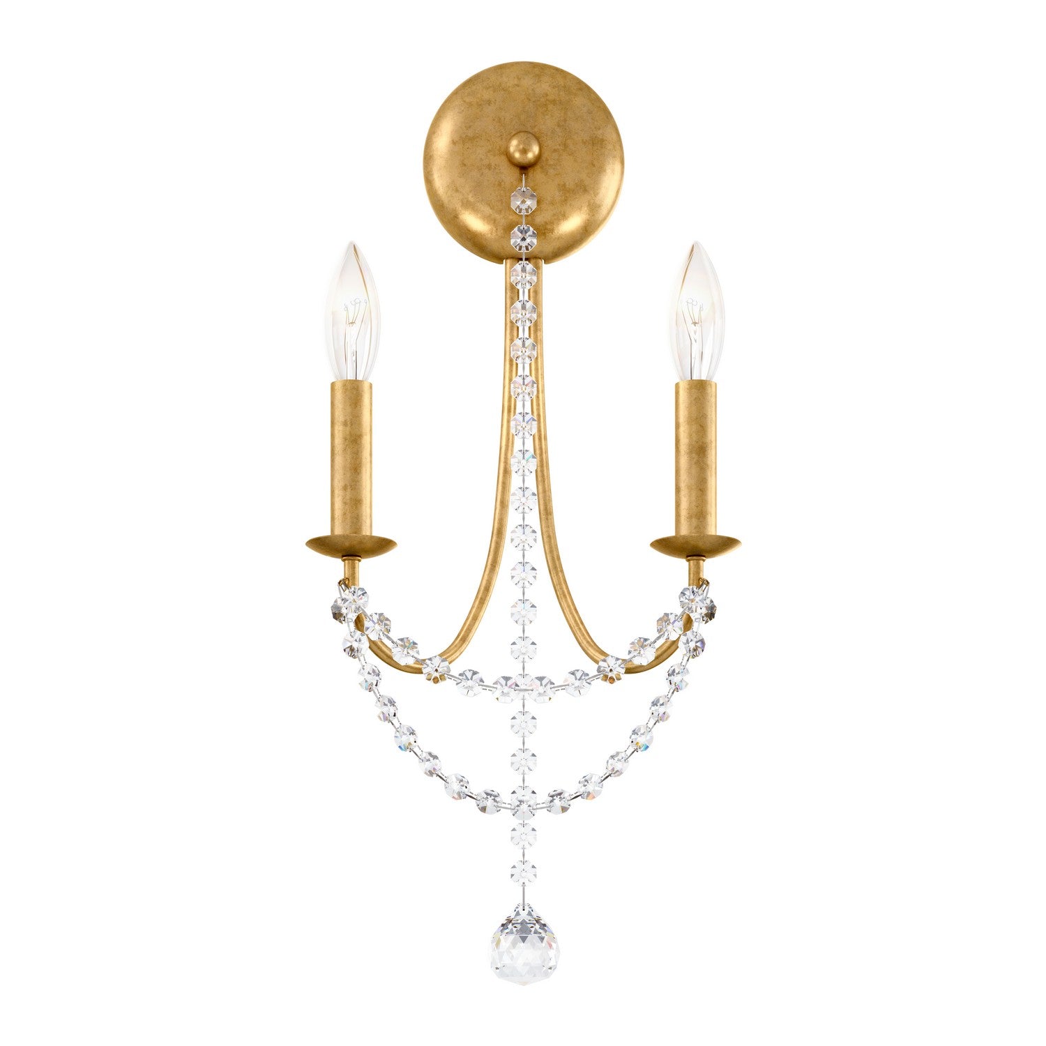 Schonbek - RJ1002N-22O - Two Light Wall Sconce - Verdana - Heirloom Gold