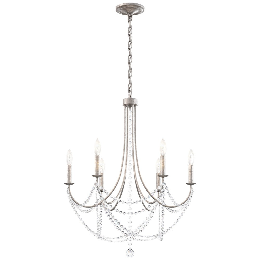 Schonbek - RJ1006N-48O - Six Light Chandelier - Verdana - Antique Silver