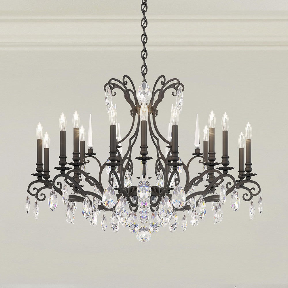 Schonbek - RN3892N-51H - 18 Light Chandelier - Renaissance Nouveau - Black