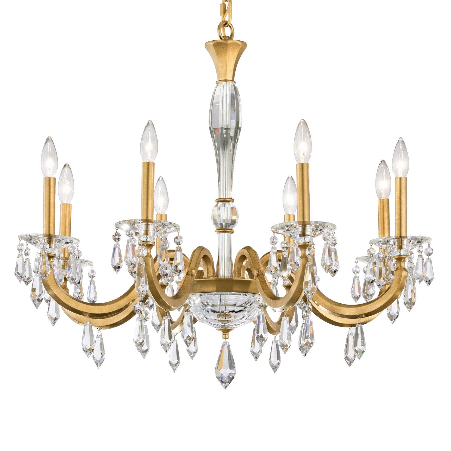 Schonbek - S7608N-22R - Eight Light Chandelier - Napoli - Heirloom Gold