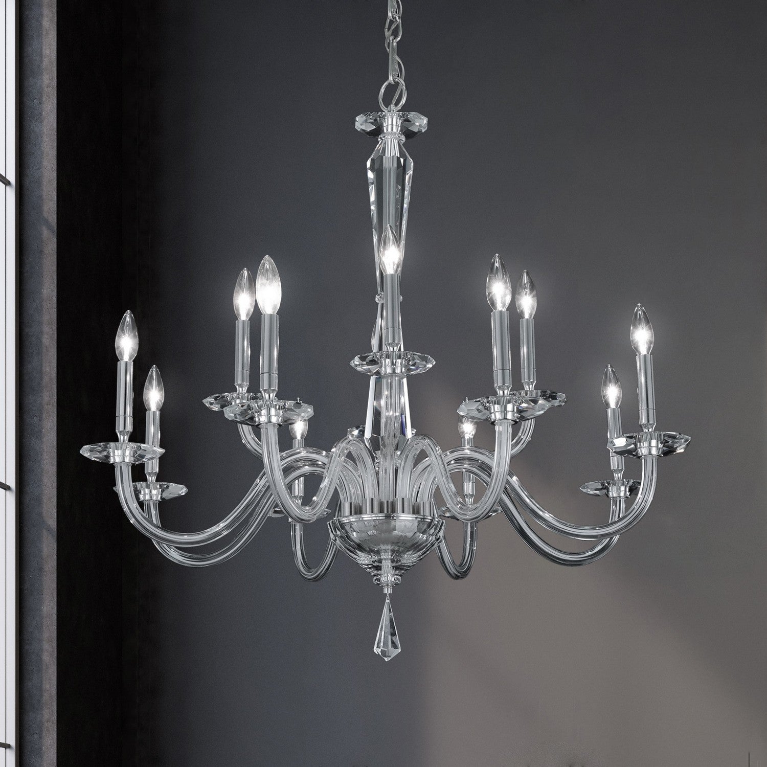 Schonbek - S9235-702O - 12 Light Chandelier - Habsburg - Polished Chrome