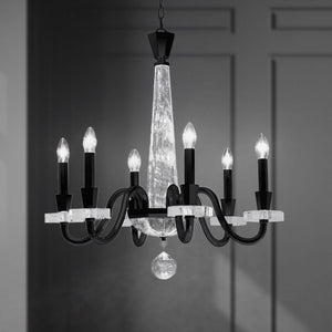 Schonbek - S9327-48OH - Six Light Chandelier - Amadeus - Antique Silver