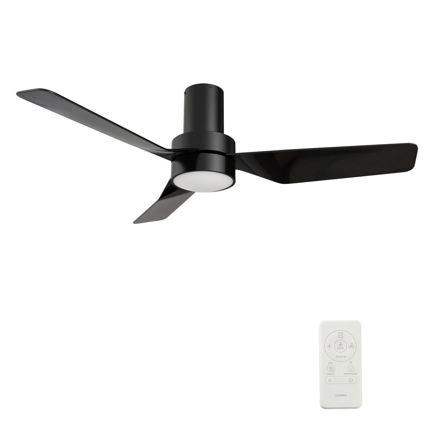 Carro - VS443N2-L11-B2-1-FM - 44"Smart Ceiling Fan - Porter - Black