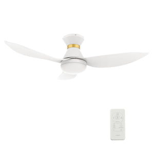 Carro - VS453V-L22-W1-1-FMA - 45"Smart Ceiling Fan - Ryatt - White