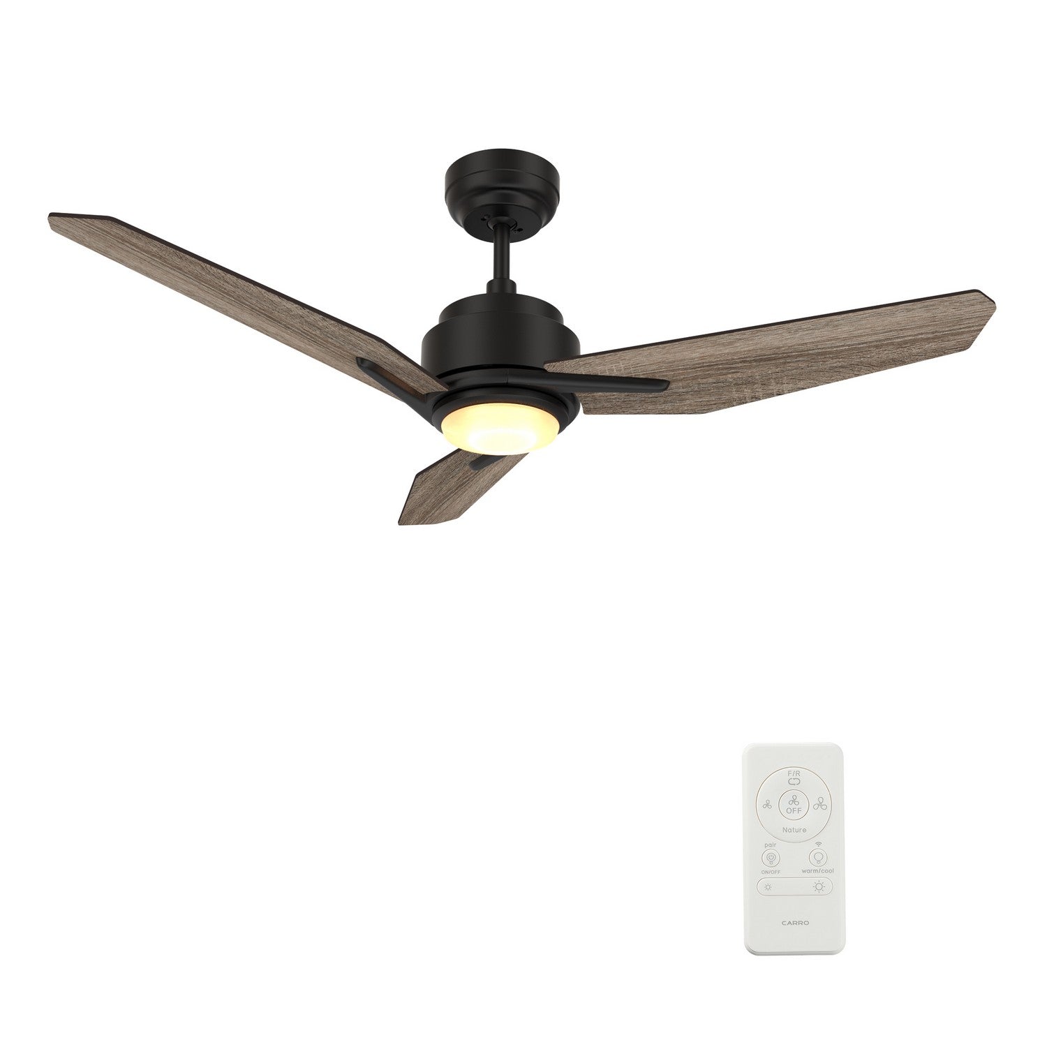 Carro - VS483J3-L11-BS-1 - 48"Smart Ceiling Fan - Tracer - Black