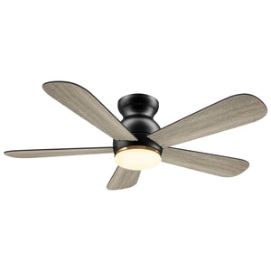 Carro - VS485Q-L12-BG-1-FM - 48"Smart Ceiling Fan - Dubois - Black