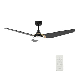 Carro - VS523B-L12-B2-1G - 52"Smart Ceiling Fan - Kaj - Black