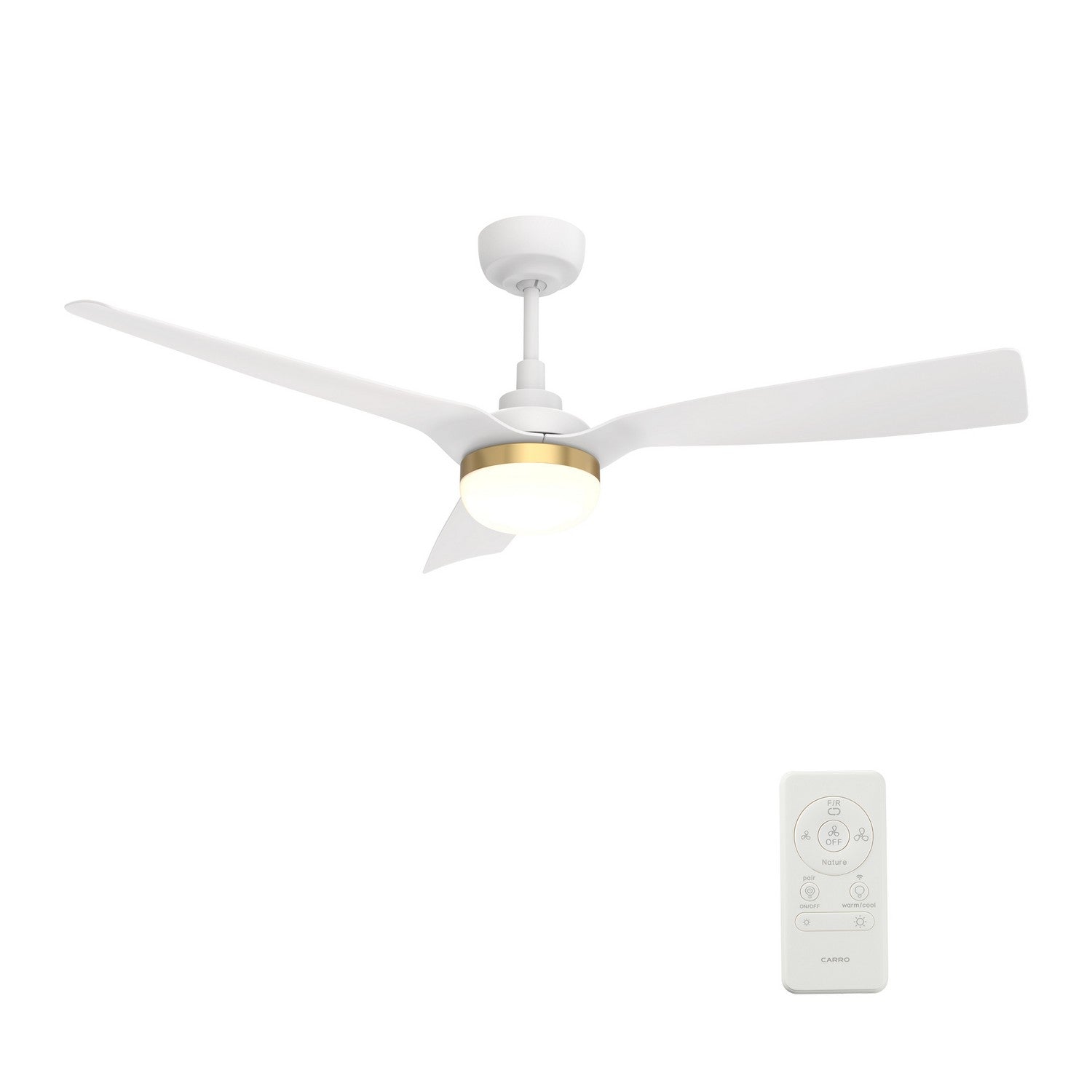 Carro - VS523P2-L22-W1-1 - 52"Smart Ceiling Fan - Spezia - White