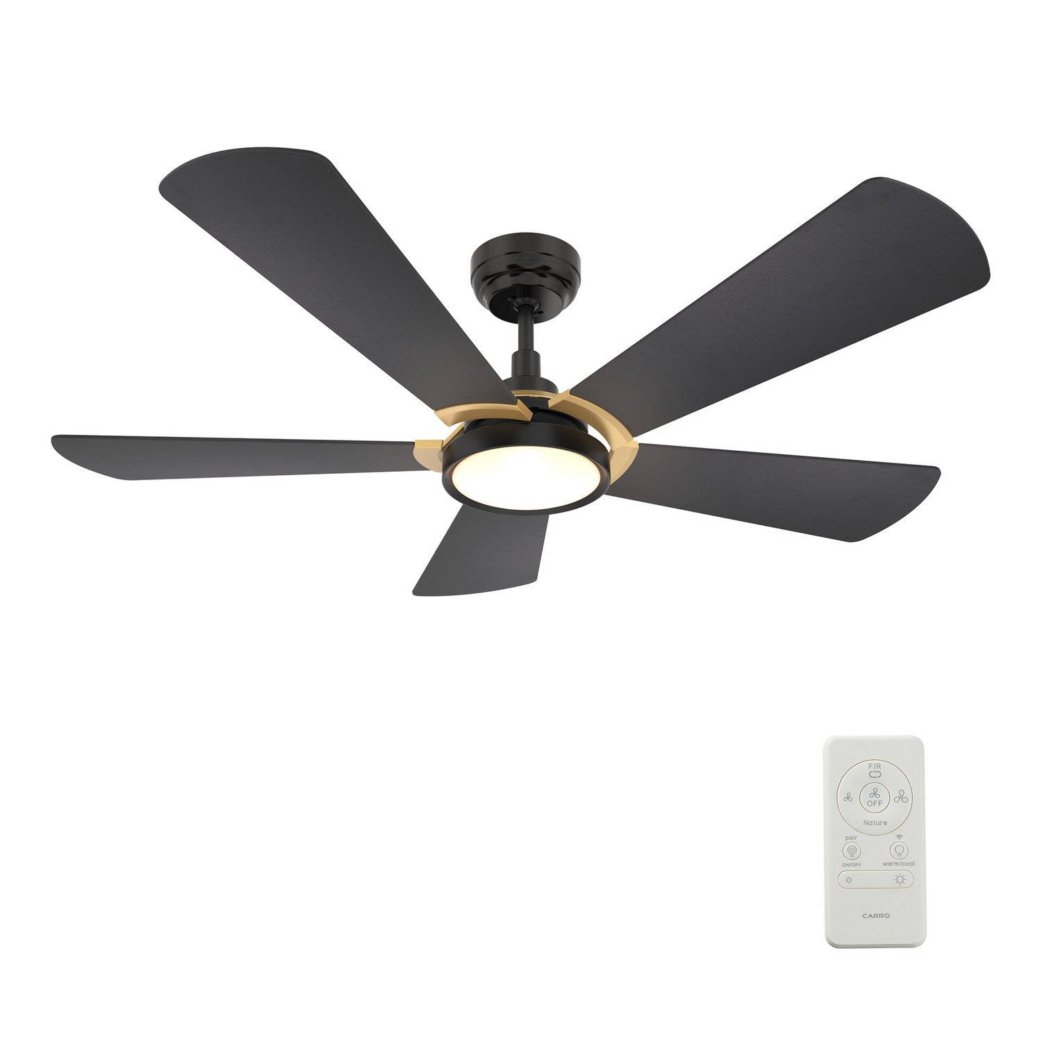 Carro - VS525B3-L22-B2-1G - 52"Smart Ceiling Fan - Winston - Black