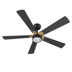 Carro - VS525B5-L11-B2-1G - 52"Smart Ceiling Fan - Stockton - Black