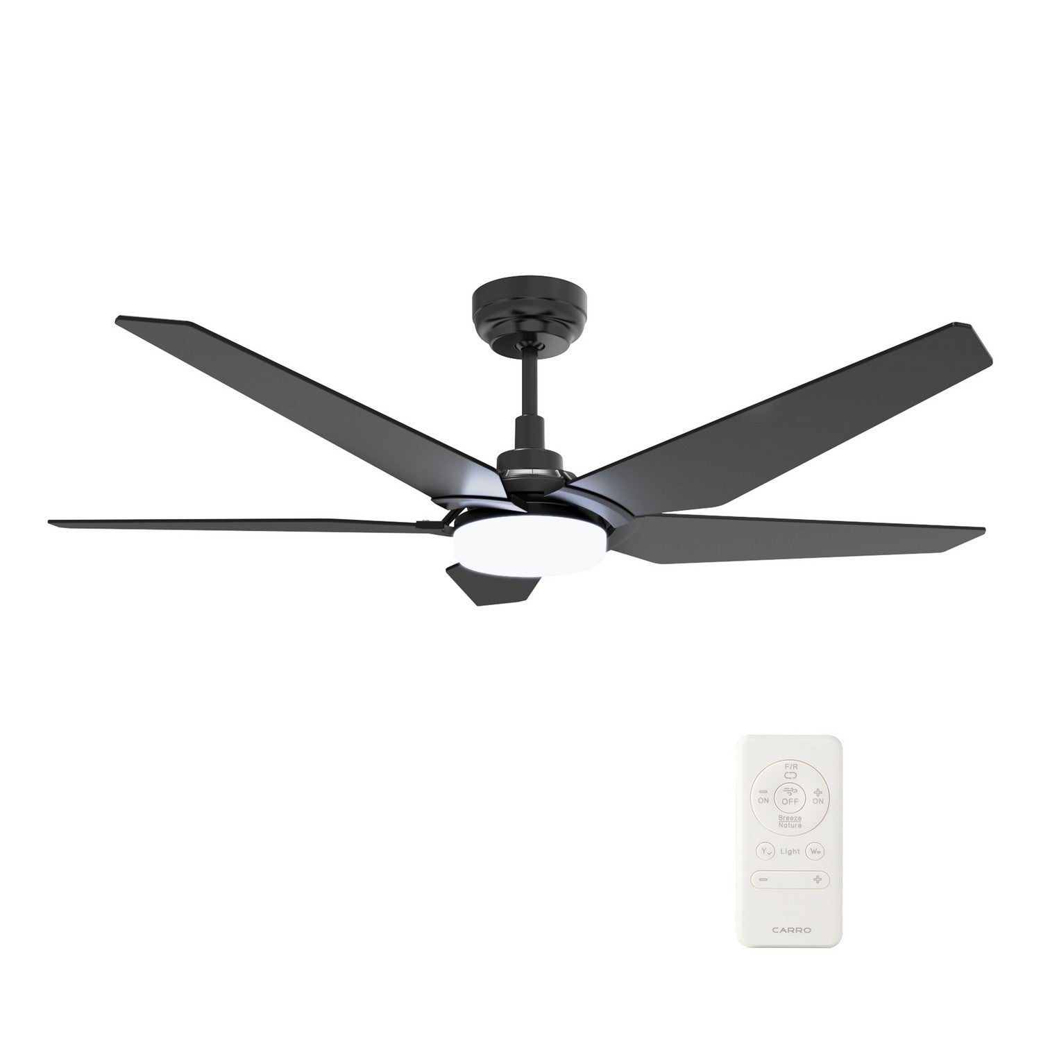 Carro - VS525B-L22-B2-1 - 52"Smart Ceiling Fan - Woodrow - Black