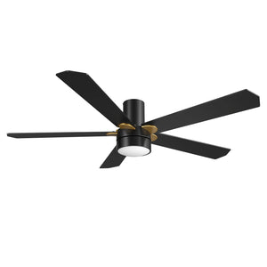 Carro - VS525E2-L11-B2-1G-FM - 52"Smart Ceiling Fan - Tampa - Black