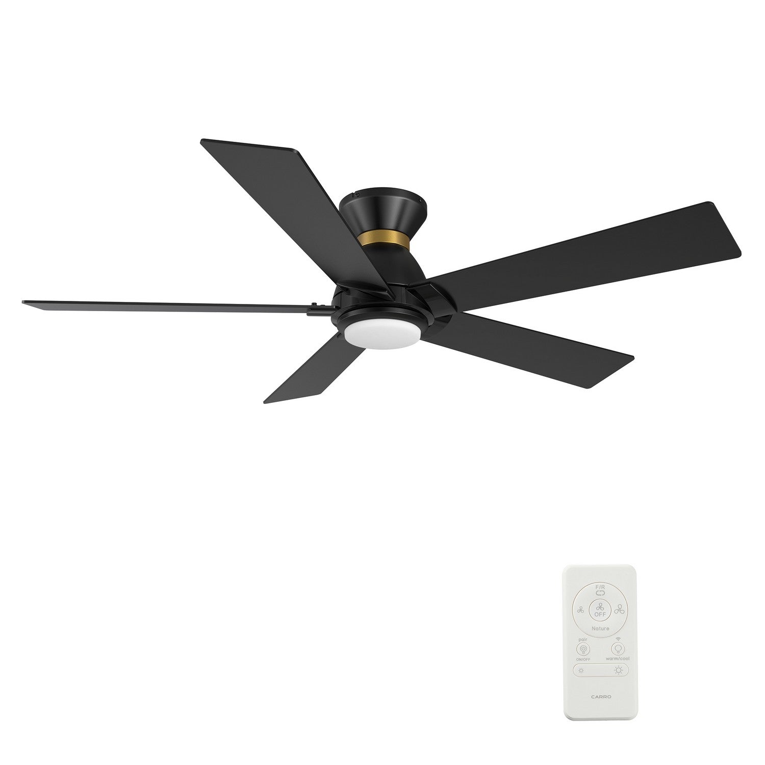 Carro - VS525J1-L11-B2-1-FM - 52"Smart Ceiling Fan - Ascender - Black