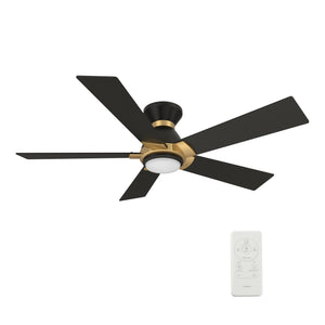 Carro - VS525J1-L11-B2-1G-FM - 52"Smart Ceiling Fan - Ascender - Black