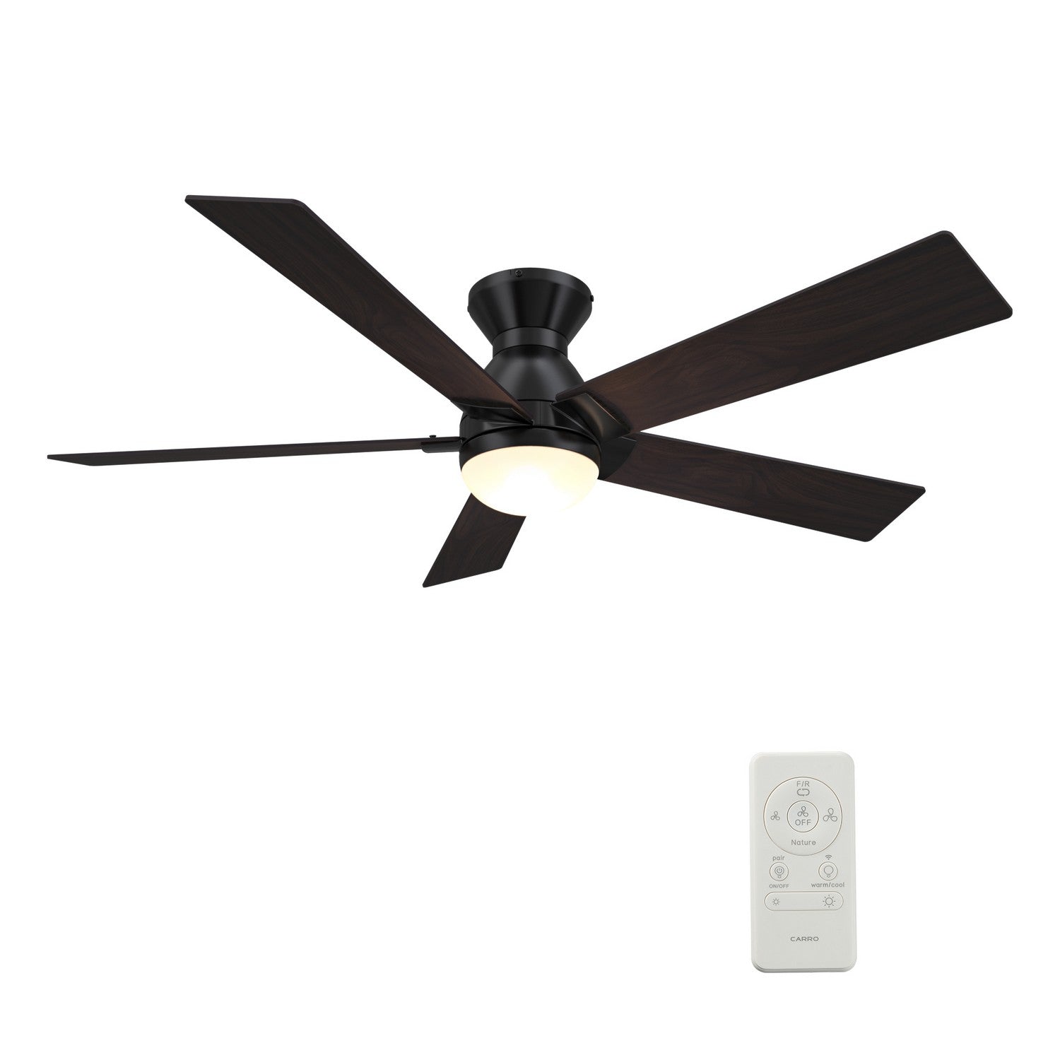 Carro - VS525J1-L21-BG-1-FM - 52"Smart Ceiling Fan - Ascender - Black