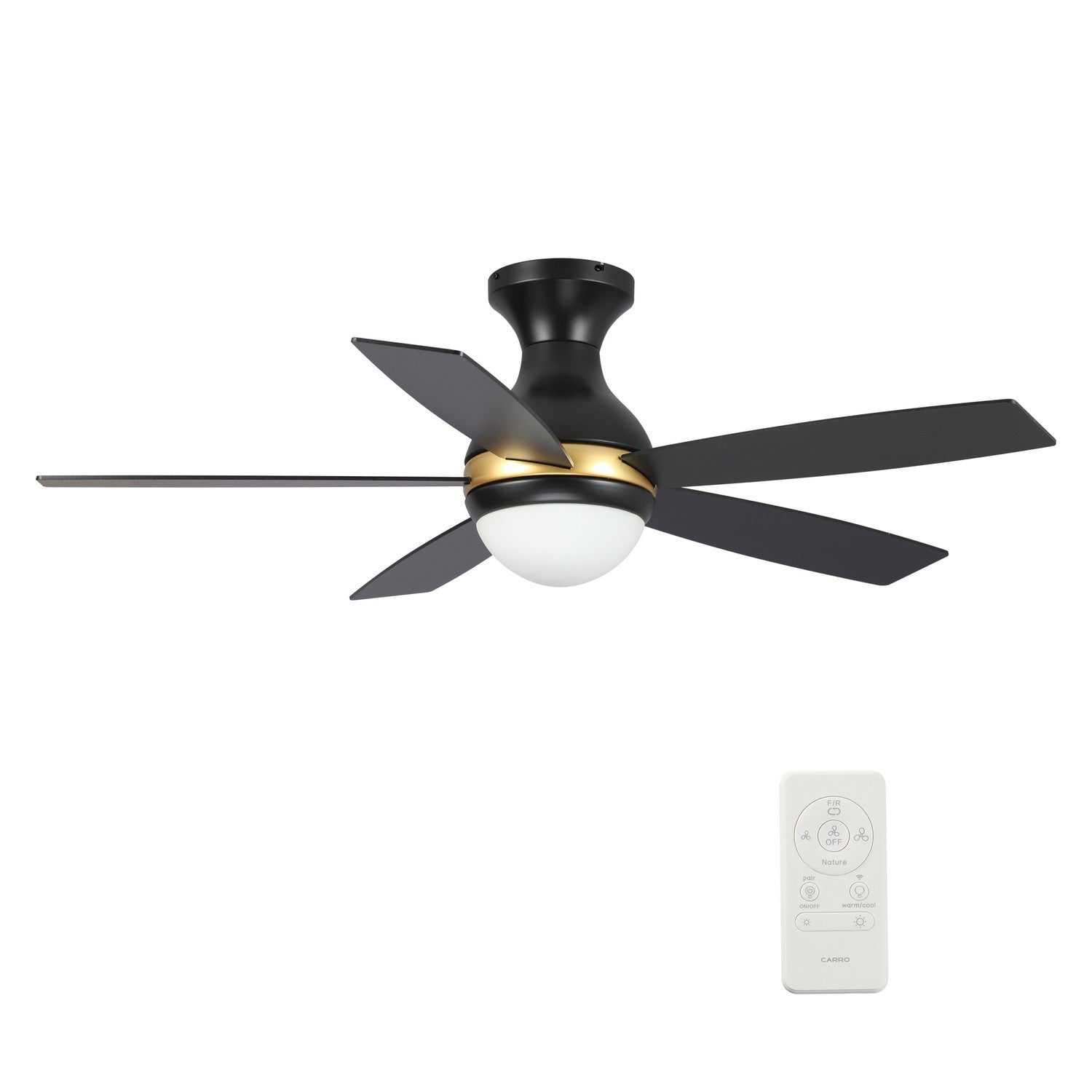 Carro - VS525Q2-L12-B2-1 - 52"Smart Ceiling Fan - Twister - Black